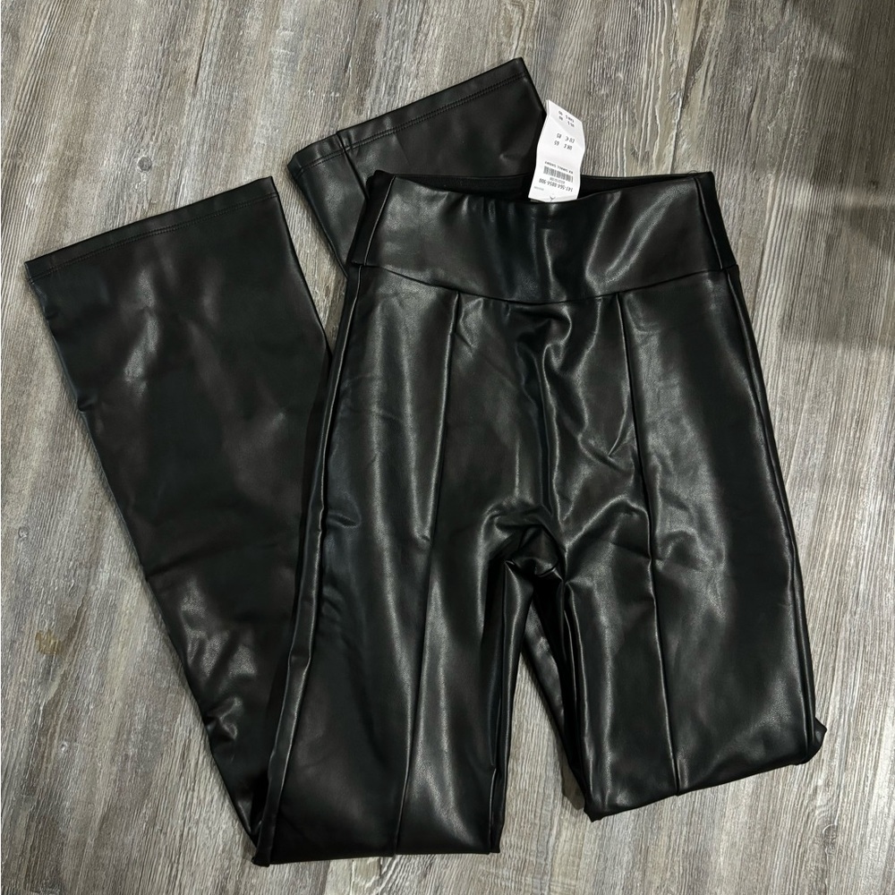 NWT Abercrombie & Fitch Vegan Leather Split Hem